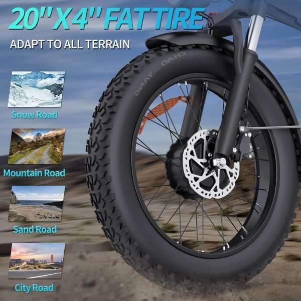 Ridstar Folding Electric Bike H20 Pro 2000W Motor 48V 23AH Battery
