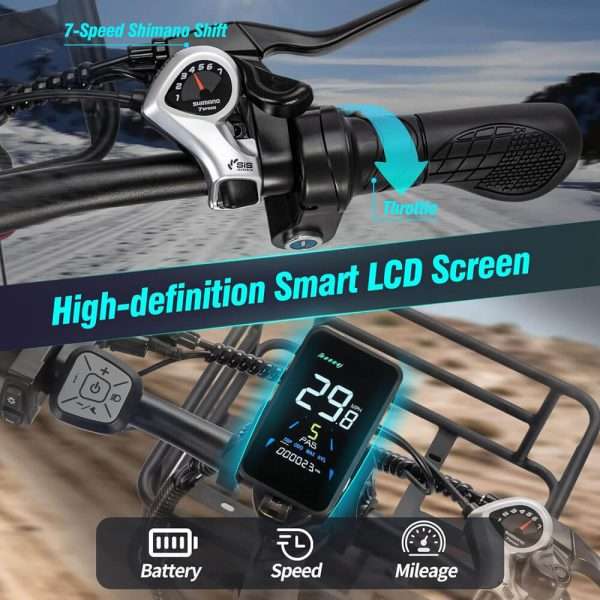 Ridstar MN-20 Electric Bike 1000W Motor 15AH Battery Foldable City Commuter E-bike